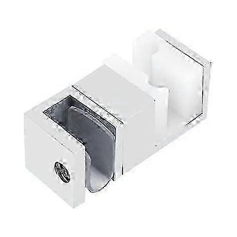 Guide inférieur de porte de douche coulissante en acier inoxydable, 6 x 2 x 2 cm, réglable pour une utilisation à domicile et au bureau (1/5)