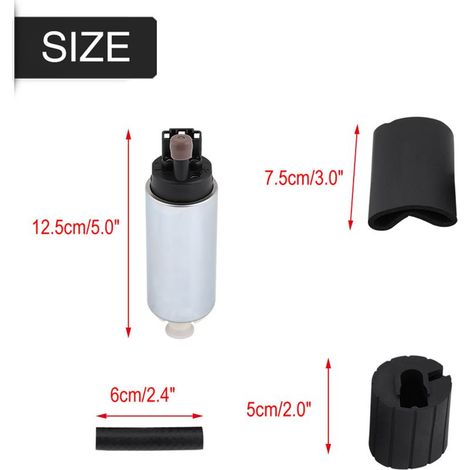 Pompe à carburant électrique haute pression universelle 255LPH avec kit d'installation GSS342 pour réservoir (1/5)