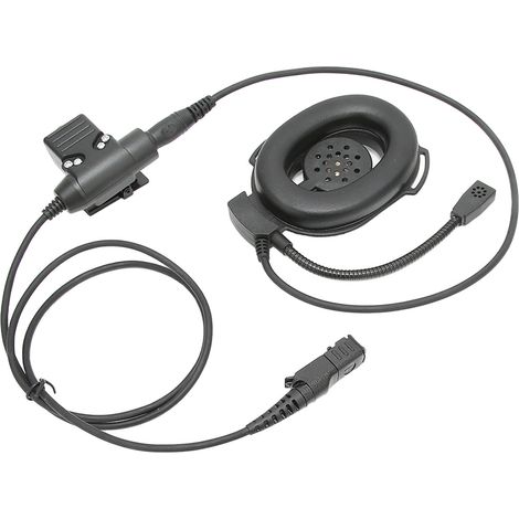 Flexibler, einseitiger Ohrhörer für Motorola XiR P6600 P6620 DP2400 MTP3250 DEP550 DP2400 Motorradhelme (schwarz) (1/5)