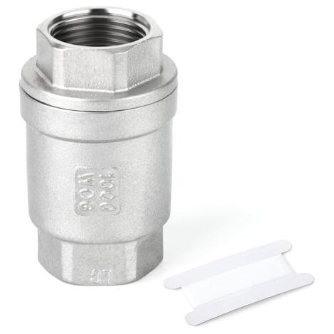 Pair 3/8\" BSP femelle x filetage femelle, clapet anti-retour en fonte 304, prévention des retours d'eau (1/5)