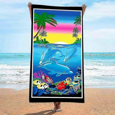 Mikrofaser-Reisehandtuch für Damen – saugfähig, schnelltrocknend und weich, ideal für Strand, Schwimmen, Urlaub und Outdoor-Aktivitäten (1/5)