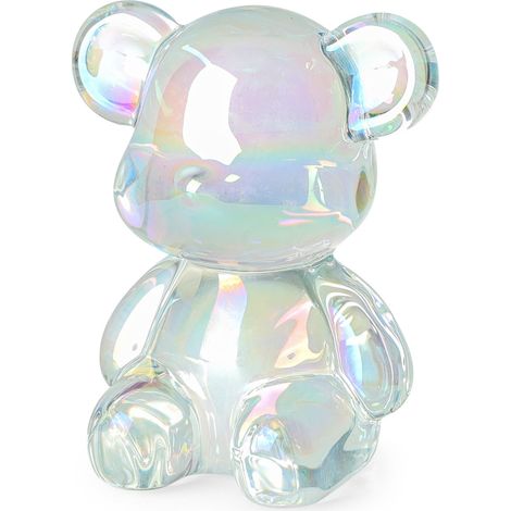 Figurine Ours - Cristal Transparent - Décoration Intérieure Bureau Maison - Étagère Salon Café - 2,7 Pouces - 1 Pièce (1/5)
