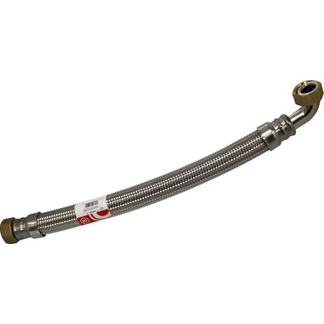 Flexible sanitaire/chauffage Inox Øintér.26mm - Femelle/coude Femelle 1"- 500mm - EXTRA TWIST (1/3)
