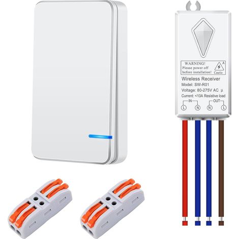 Wireless Switch with Receiver, Radio Light Switch (1/5)