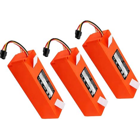 Batterie d'aspirateur robot, 9800mAh, compatible avec divers modèles, 3PCS 14.4V 12800mAh (1/2)