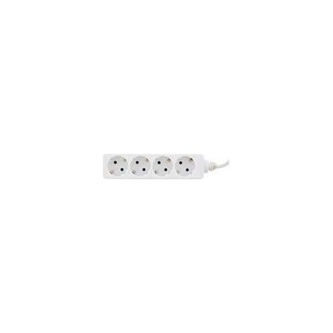 Inline Multiprise 4 prises blanche 1,5 mètre câble (1/2)