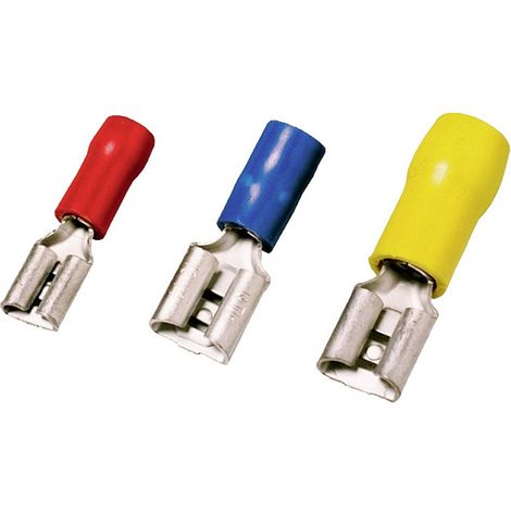 Weidmüller 1491720000 Presa piatta Larghezza spina: 6.3 mm Spessore spina: 0.8 mm Parzialmente isolato Blu 100 pz.