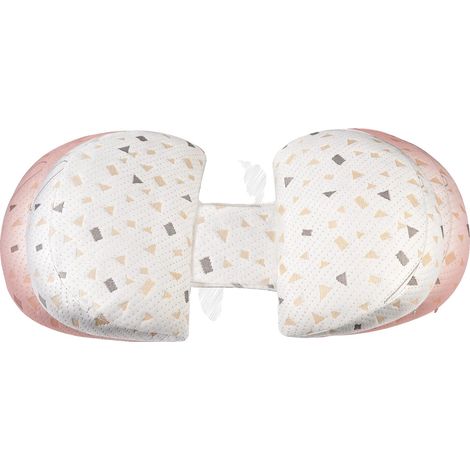 Coussin de grossesse, coin double ajustable, soutien ergonomique, BLANC (1/2)