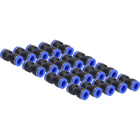 Raccords pneumatiques réducteurs droits 20 pièces pour tube d'air P16-14, connecteurs à push-in rouges (1/5)