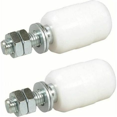 Nylon-Führungsrolle, 2 Lagereinheiten für Schiebetüren, Gewindestangenbefestigung, Führungsrolle für Schiebetore oder Anwendungen 40 x 60 mm (1/3)