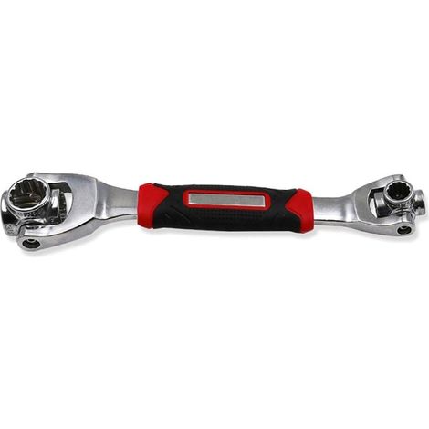 Jeu de clés à double tête rotative à 360° 52 en 1 pour outils de réparation de voiture, clé à douille universelle, clé à main, outil à main