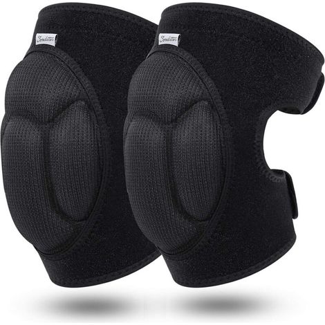 Genouillères anti-collision réglables, genouillères en mousse épaisse, genouillères de sport antidérapantes pour VTT, jardinage, jogging, travail (1/5)
