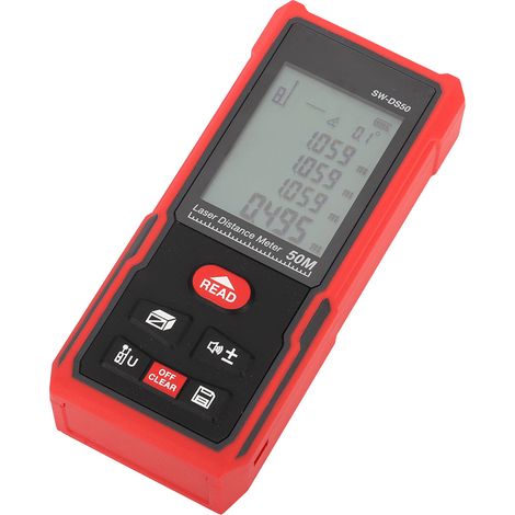 Télémètre Laser Portatif 50m Mesure Précise Rapide Infrarouge 630-670nm Jauge Numérique 164ft Outil de Mesure à Main (1/5)