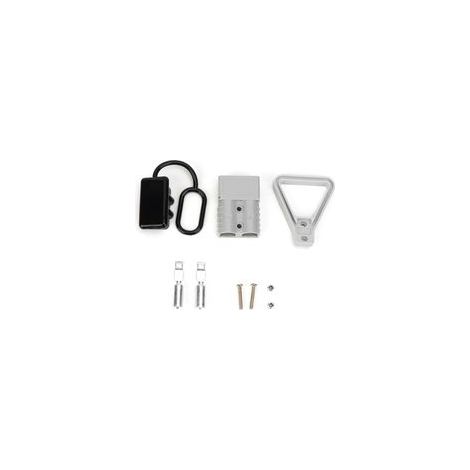 Conector de alimentación de CC de 120 A y 600 V – Caja de batería con tapa antipolvo y asa ergonómica