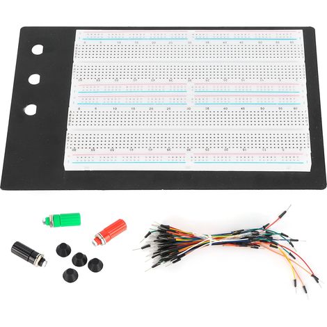 Planche à pain sans soudure 1660 points avec 65 fils de liaison 3 bornes de liaison pour circuit de prototypage (1/5)