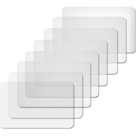 Sets de table - 8 pièces - Sous-plat - PP - Lavable - Antidérapant - Sets de table rectangulaires - Dessous de verre - Napperons de table - Résistant à la chaleur - Convient aux cuisines, restaurants, (1/5)