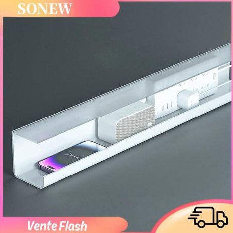 Plateau De Gestion Des Câbles - Sous Bureau - PVC - 500 G - Pour Organisation De Fils Et Multiprises (1/5)