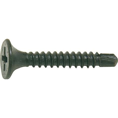 Vis a fixation rapide avec Pointe p forage (tête trompete H) 3,5 x 25 mm Emballage 1000 pieces
