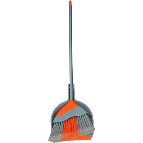 Set Reinigungs Cleonix PB168, Besen mit Kehrschaufel, mit Stiel, 24x135 cm