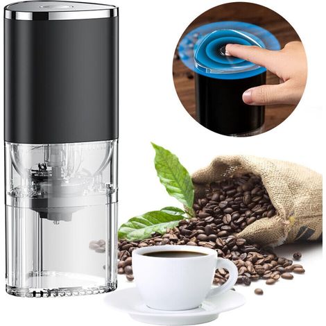 Tragbare elektrische Kaffeemühle mit Mahlwerk, Mini-USB-wiederaufladbare Kaffeemühle