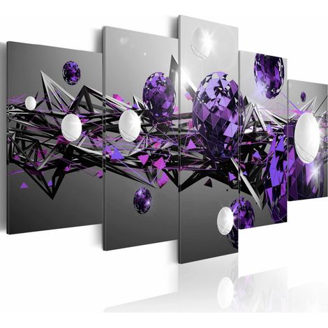 Tableau système solaire violet - 200 x 100 cm (1/4)