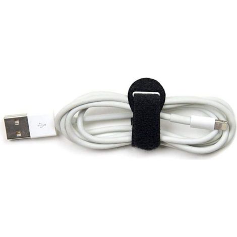 50 pcs Scratch Serre Cable Bande,Sangle Réutilisable Câble Management Facile à Couper pour Attacher Les Câbles,Noir,150mmx12mm (1/4)