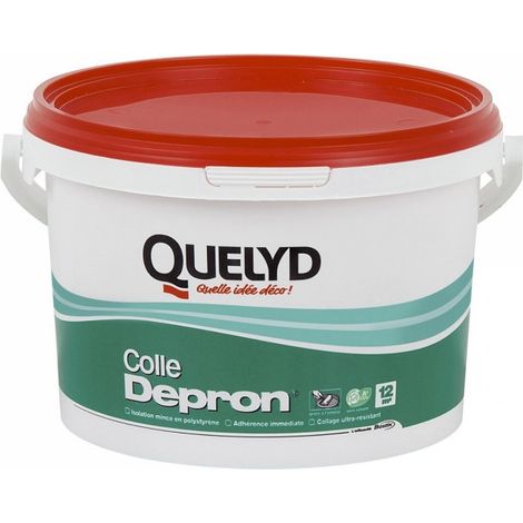 Colle multi-usage pour isolants thermiques Depron 3kg – Encollage rapide au rouleau – Résistance mécanique élevée – COV A+ – Quelyd