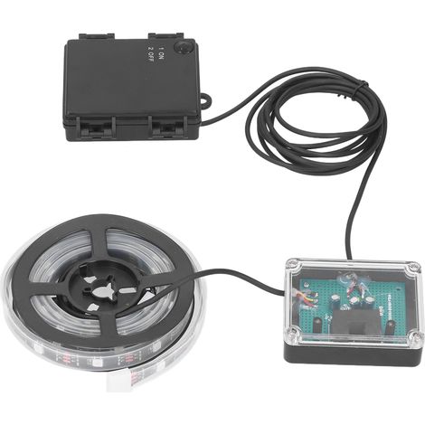 RGB-LED-Lichterkette für Basketballkörbe mit Torerkennung, solarbetrieben, farbwechselnd, wasserdicht, für den Innen- und Außenbereich, batterielos (1/5)