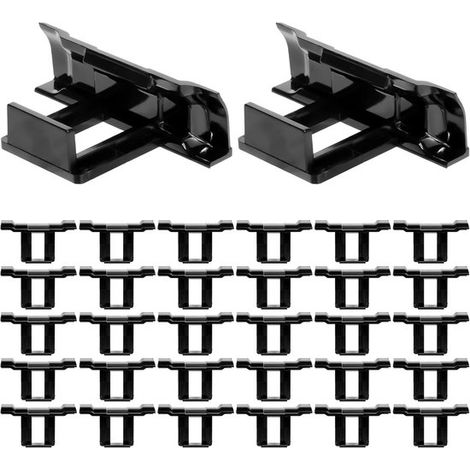 32 Solarpanel-Ablaufklemmen – Zur Reinigung von Schmutz und Ablagerungen – Passend für 30-mm-Rahmen