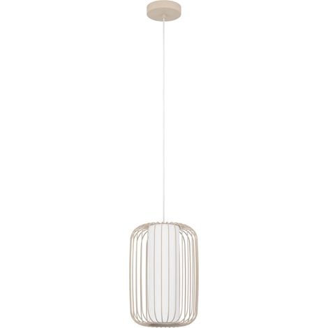 Lampe suspendue terrarosa sable en acier couleur e27 1x40w h: 110cm Ø24 cm dimmable (1/3)