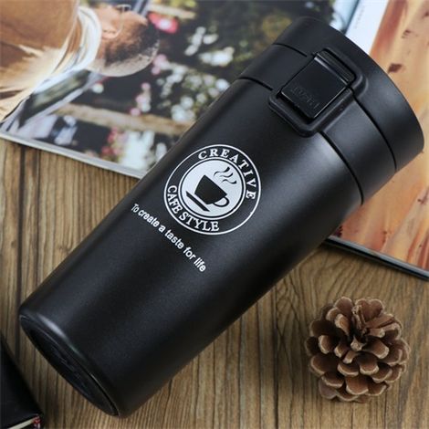 Mug Isotherme - Acier Inoxydable Double Paroi - Vide Insulé - Pour Voyage Voiture Bureau - 1 Pièce (1/5)