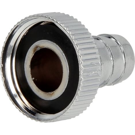 Raccord pour flexible 3/4’’ FF x embout 1/2'' plastique chromé