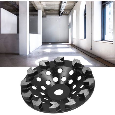 Diamantschleifblöcke, Schleifscheiben für Beton und Zement, Schleifköpfe für Metalle, schwarz, 180 mm, Körnung 30 (1/5)