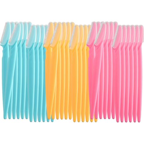 39 Pcs Sourcils Rasoir Shaper Rasoirs Tondeuses pour Femmes et Hommes Visage Épilateurs Polyvalent Exfoliant Visage Rasoir (1/5)