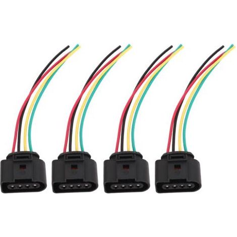 Fiche de Faisceau de Bobine D'allumage, 4 Pièces Connecteur de Bobine D'allumage 1J0973724 Faisceau de Câbles de Réparation pour 5000 L5 A3 A4 A5 A6 A8 Q5 Q7 R8 RS4 RS6 S4 S5 S6 (1/4)
