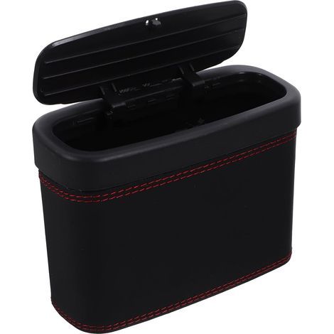 Trash Can with Lid Made of ABS and Artificial Leather (1/5)