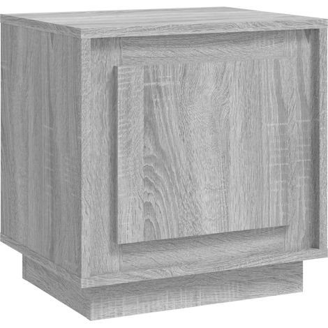 Comodino con vano con anta 44 x 35 x 45 cm MDF grigio DEC034667
