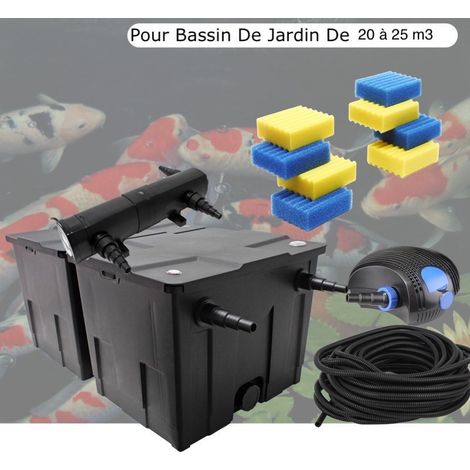 Kit De Filtration UV 36W + 8 mousses de rechange Pour Bassin De Jardin De 30m3 (1/5)