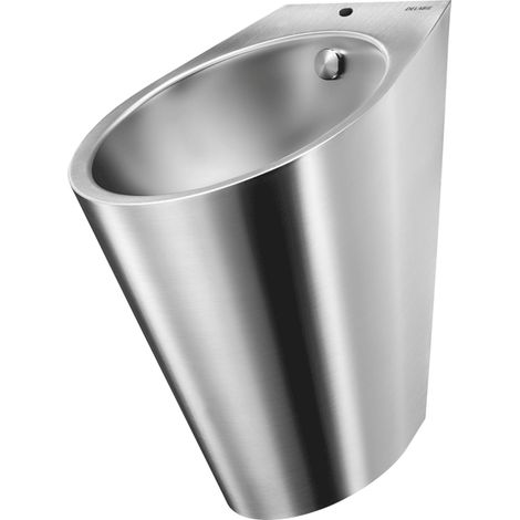 Urinoir Delabie FINO, fixation murale, raccordement par le dessus, acier inoxydable 1.4301, satiné