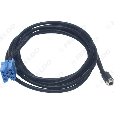 Adaptateur de câble audio compatible avec Mercedes-Benz Smart 450 AXU, connecteur femelle pour câble d'entrée audio 3,5 mm
