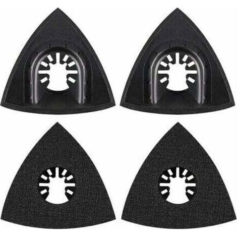 Ulisem4Pcs Patin de Ponçage 80mm Multi-outil Accessoires pour Patin de Fixation, Lame à Multi Outil, Accessoires Outil Oscillant pour Power Tool, Worx Tool, Bosch Multi Outil