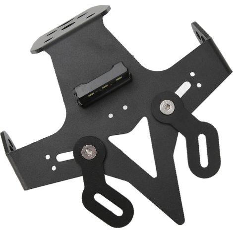 Motorrad-Kennzeichenhalter mit LED-Beleuchtung, Montagesatz für KAWASAKI NINJA ZX-25R 2020-2021, universeller hinterer Kennzeichenhalter, robuste Metallbefestigung. (1/5)