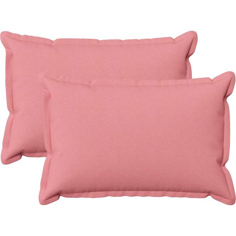Coussin avec oreiller HOUTEN 2 pièces Rose Lin synthétique – meuble de rangement (1/5)