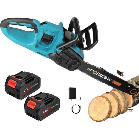 Motosierra, motor sin escobillas, funciona con batería, batería EU-2, 1 enchufe - 16 pulgadas (1/2)