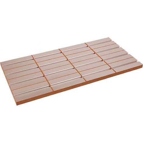 Verlegeplatte Holzfaser Alu, Verlegeabstand 12,5 cm, 1.000 x 500 x 30 mm, 5 Stück, MC10000091