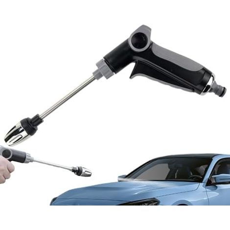 Lance D'Arrosage pour Jardin Tête Longue Haute Pression Tuyau d'Eau Pulvérisateur Réglable Robuste Arrosage des Fleurs, Lavage de Voiture et Activités Jardinage - (1/5)