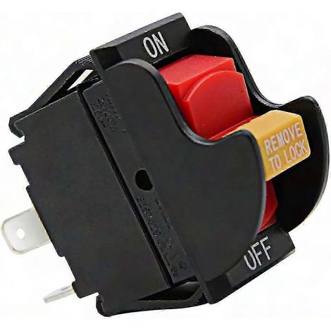 Interrupteur à bascule marche/arrêt SW7A pour scie circulaire, remplacement 489105-00, 1343759, 400060680002, compatible perceuse à colonne (1/5)