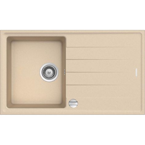 Granitspüle Victory S780.80 - Creme, ab 45er Unterschrank, 78 x 50 cm