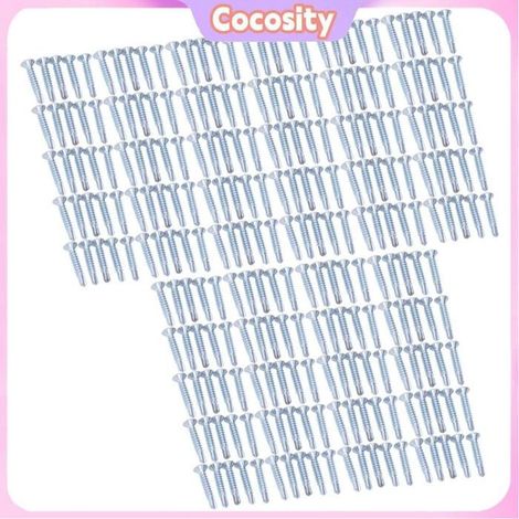 Cocosity Assortiment de vis autoperceuses 250 pièces vis autoperceuses en bricolage clou Vis autoperceuse à tête fraisée Phillips (1/5)