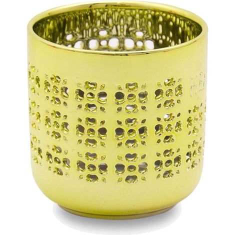 Petit photophore pour Bougies votives Jaune (1/2)